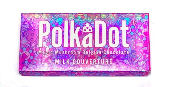 Polka-dot-mushroom chocolate bars